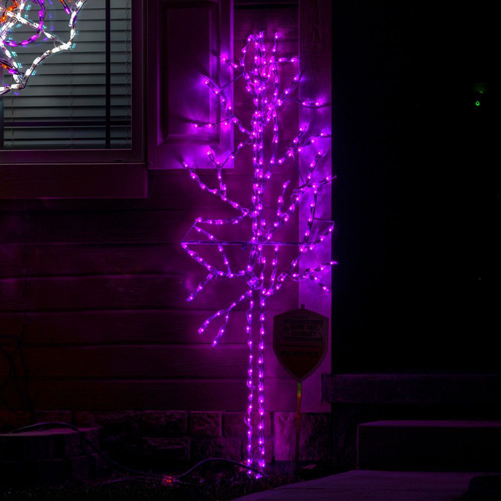 LED 72" HALLOWEEN TREE (PURPLE) #LED-HT72PU *Set of 2*